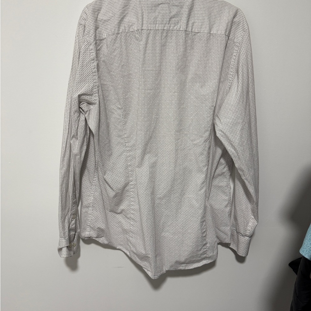 Banana Republic Gray Patterned Men's button down Shirt - Picture 4 of 4